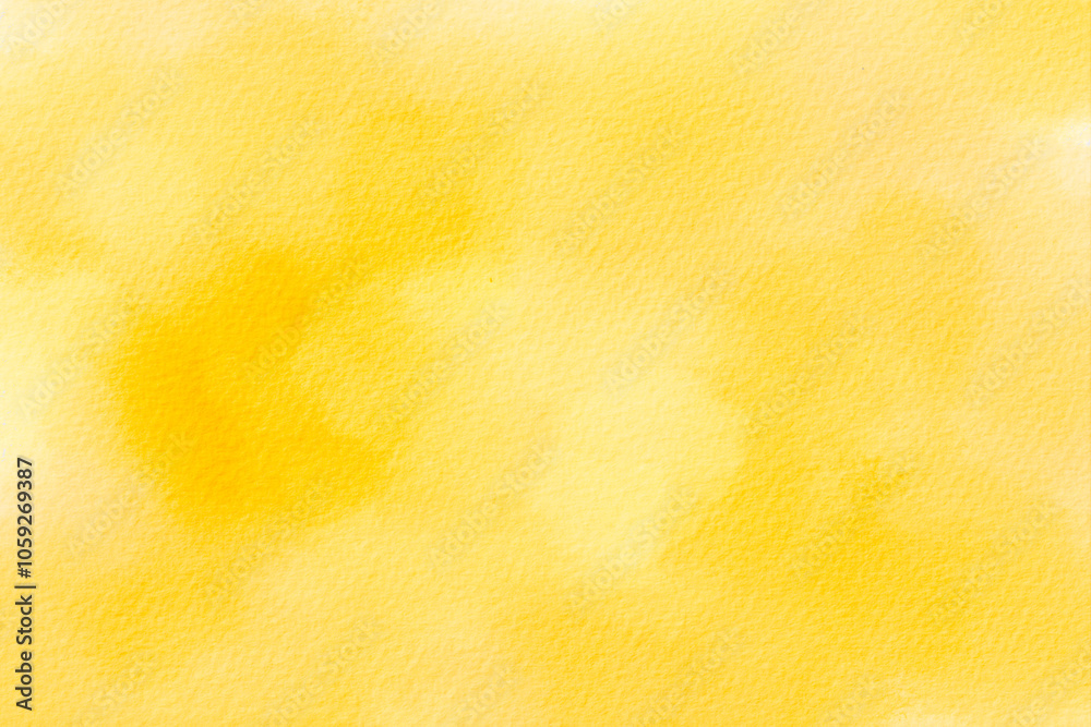 Yellow watercolor abstract texture background vector. Watercolor illustration for art, craft, and design projects.