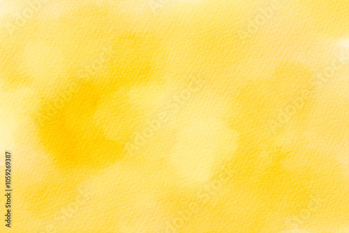 Obraz na płótnie Yellow watercolor abstract texture background vector. Watercolor illustration for art, craft, and design projects. w salonie