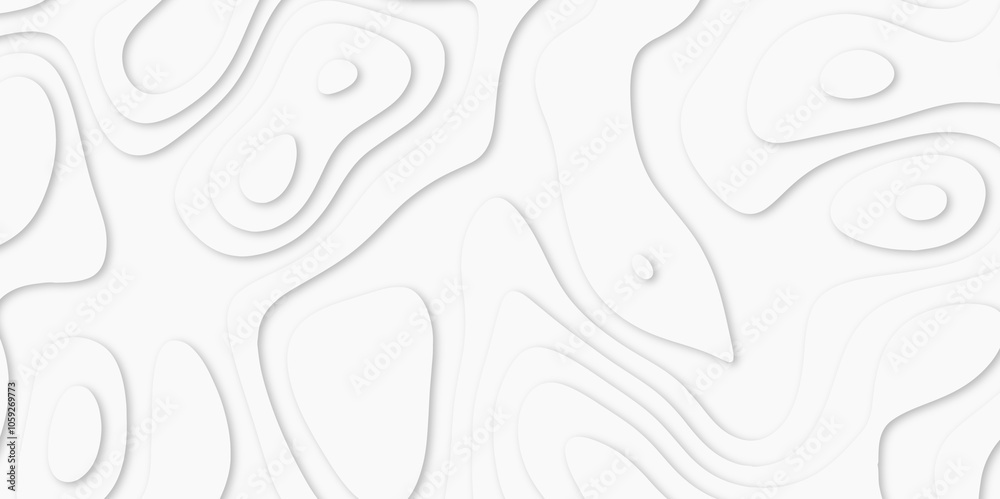 Abstract White paper cut background with lines. white line drawing geometric paper art design. 3d papercut decoration textured with wavy layers. 3d realistic design used for banner, posters. line maps Abstract White paper cut background with lines. white line drawing geometric paper art design. 3d papercut decoration textured with wavy layers. 3d realistic design used for banner, posters. line maps