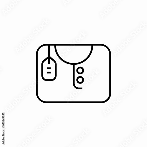 clothes sale price tag icon sign vector