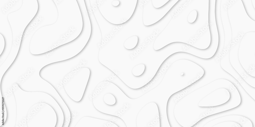 Abstract White paper cut background with lines. white line drawing geometric paper art design. 3d papercut decoration textured with wavy layers. 3d realistic design used for banner, posters. line maps Abstract White paper cut background with lines. white line drawing geometric paper art design. 3d papercut decoration textured with wavy layers. 3d realistic design used for banner, posters. line maps