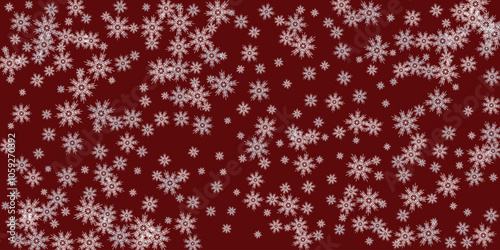 christmas background with snowflakes