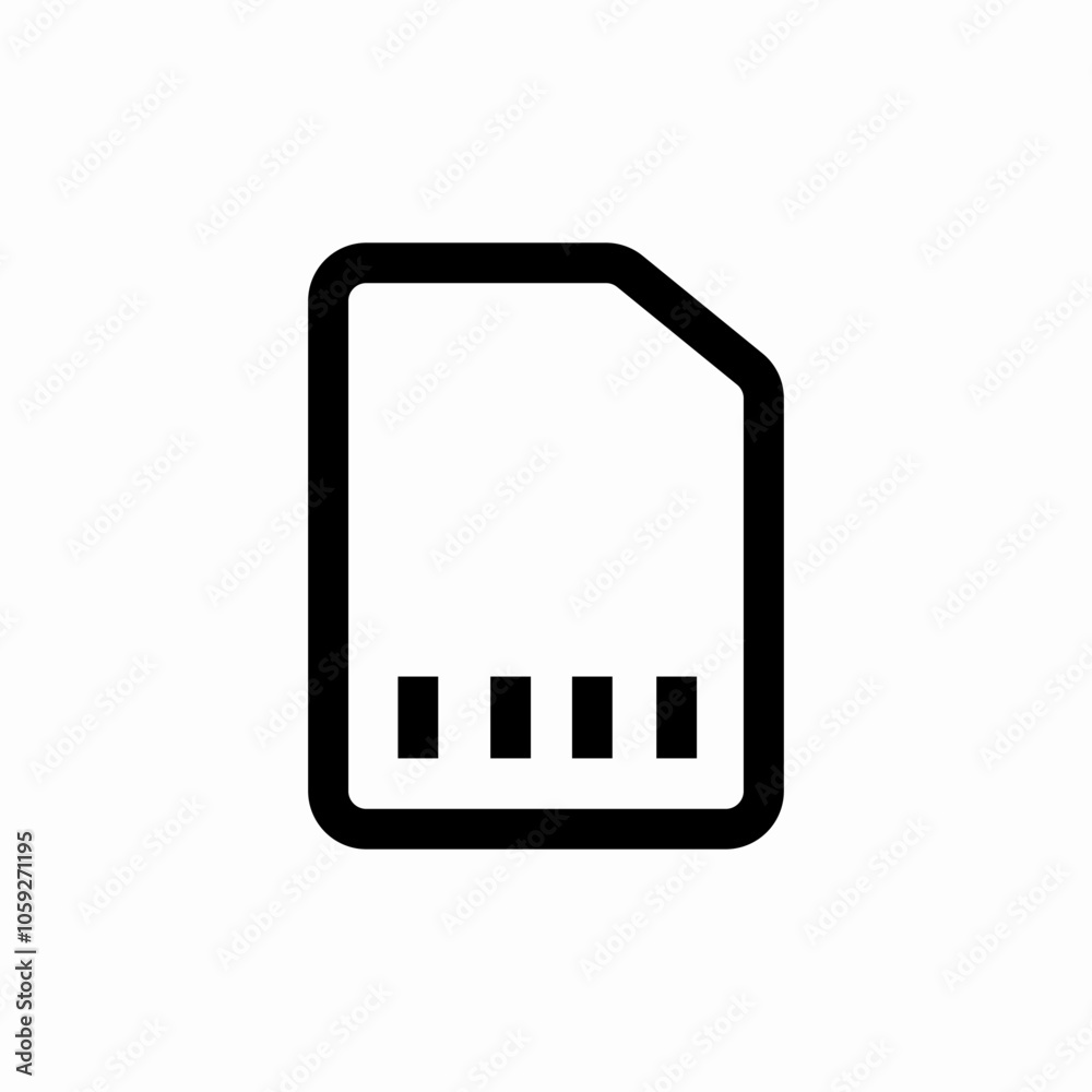 memory card icon sign vector memory card icon sign vector