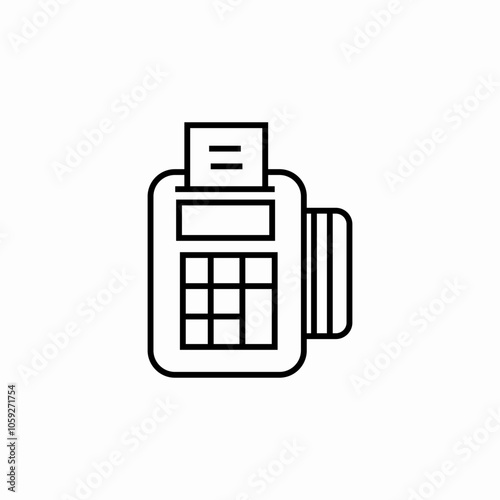 pos payment icon sign vector
