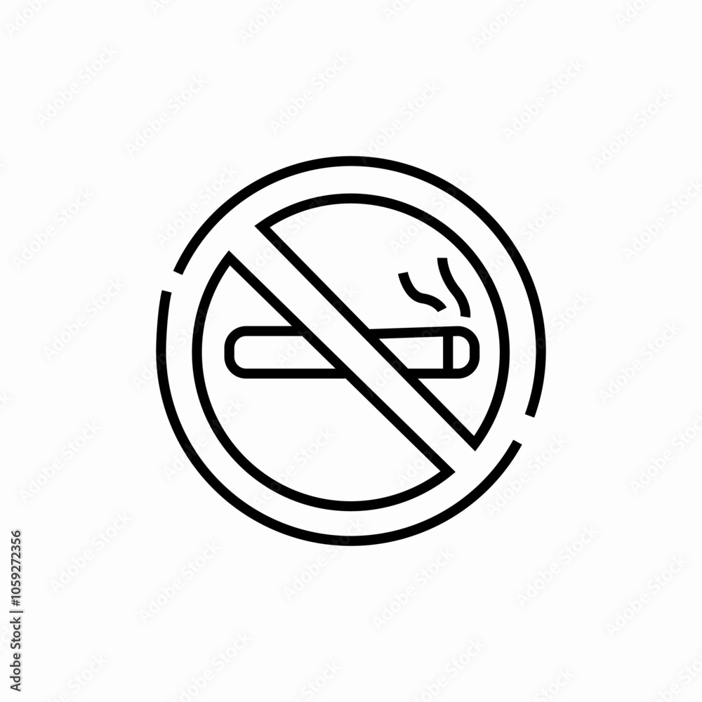 smoking prohibited icon sign vector smoking prohibited icon sign vector