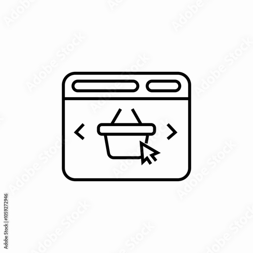 website store choice icon sign vector