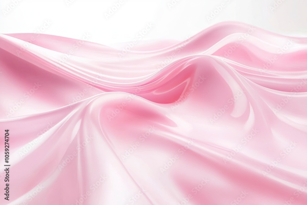 Obraz premium Abstract empty pink background with white background. Scene for advertising, cosmetics advertising, showcase, presentation, website, banner, cream, fashion.with generative ai