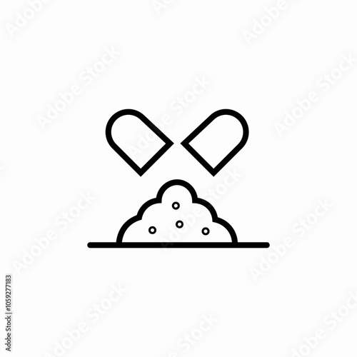 capsule content icon sign vector