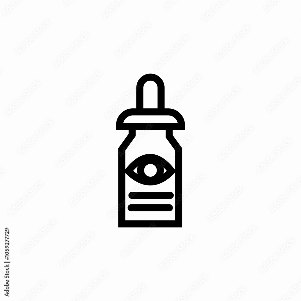 eye drops medicines icon sign vector eye drops medicines icon sign vector