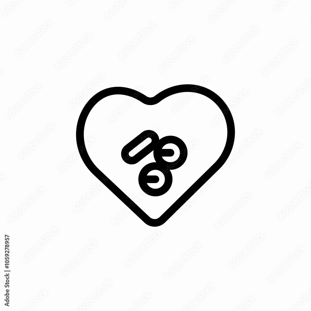 medicines love icon sign vector medicines love icon sign vector