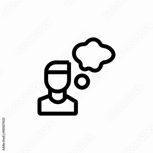 speech bubble mind icon sign vector