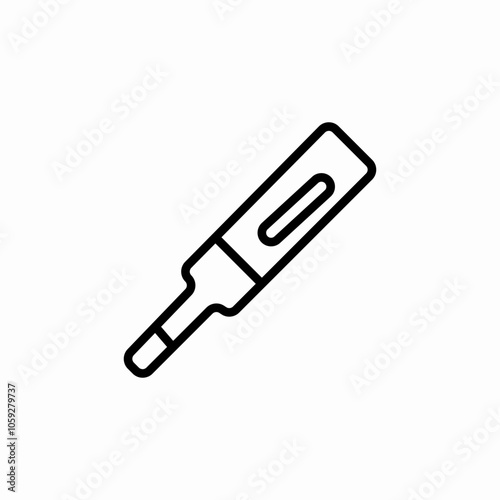 thermometer disease icon sign vector