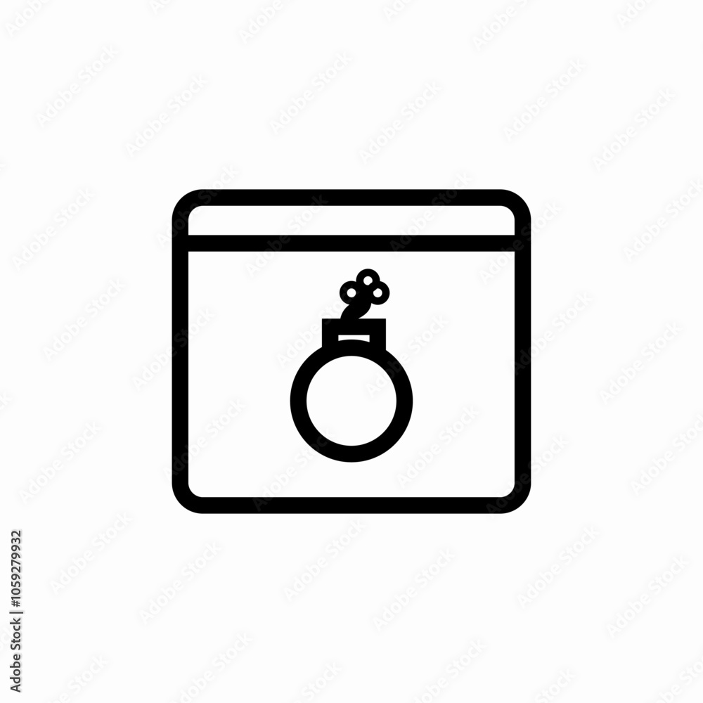 website bomb icon sign vector website bomb icon sign vector