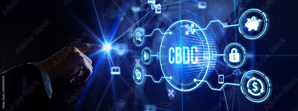 CBDC Central Bank Digital Currency Concept. CBDC Central Bank Digital Currency Concept.