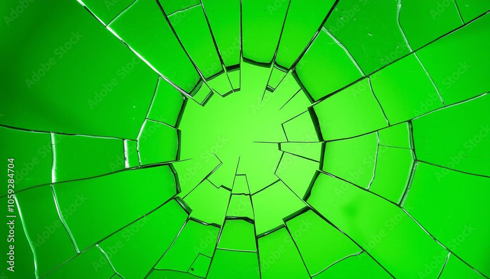 Obraz premium Abstract green glass background texture. AI Generated.