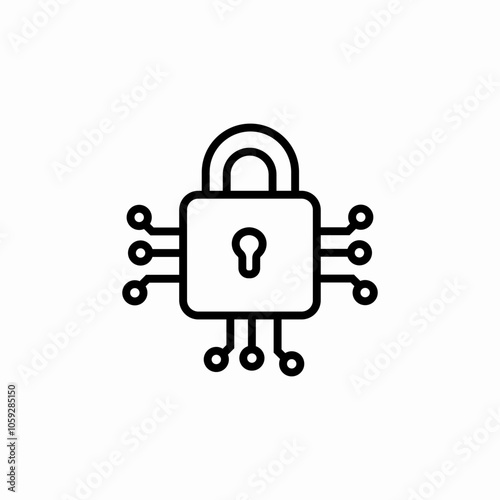 cyber security icon sign vector