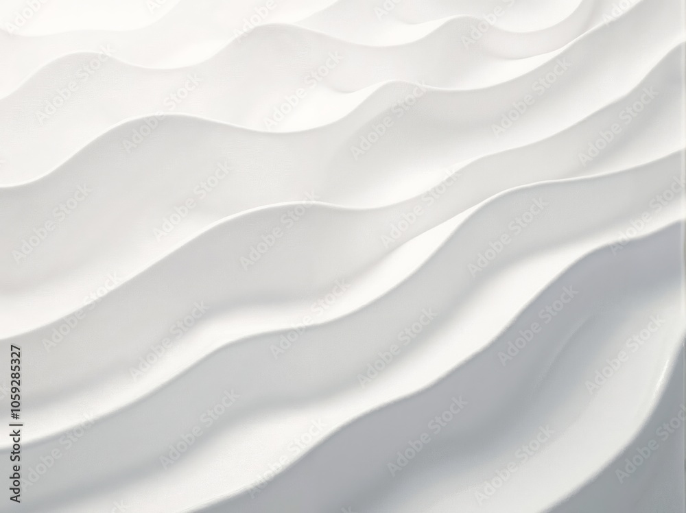 Fluid white abstract art featuring undulating wave patterns in a serene aesthetic, evoking calm and tranquility in a minimalist design Fluid white abstract art featuring undulating wave patterns in a serene aesthetic, evoking calm and tranquility in a minimalist design