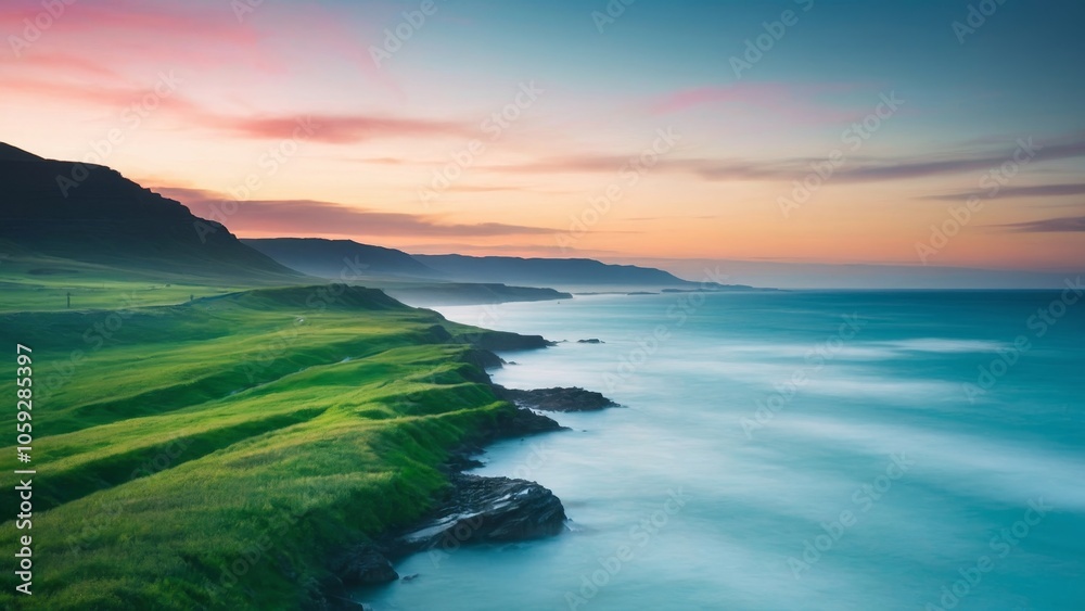 Fototapeta premium Capture stunning long exposure photography with clean visuals and overlay text for impactful presentations that engage and inspire your audience effortlessly. Elevate your storytelling today!