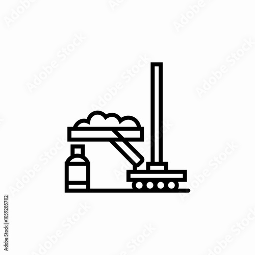 mop clean foam icon sign vector