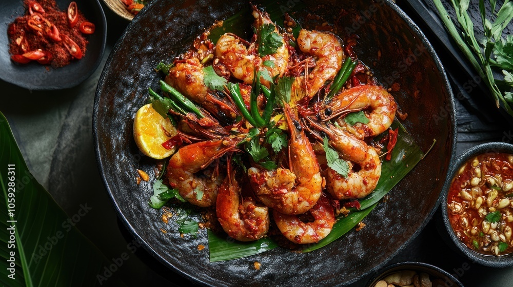 Spicy Prawns with Lemon and Chili Spicy Prawns with Lemon and Chili