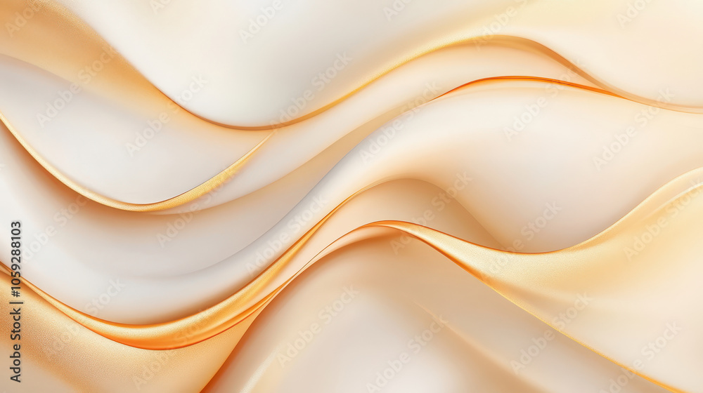 Elegant wavy fabric in soft shades of cream and peach, perfect for creating a calming and sophisticated backdrop. Elegant wavy fabric in soft shades of cream and peach, perfect for creating a calming and sophisticated backdrop.
