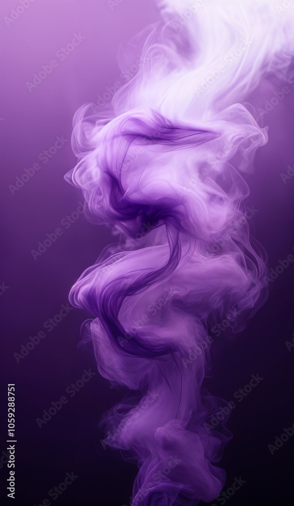 Obraz premium Abstract purple smoke background texture. AI generated.