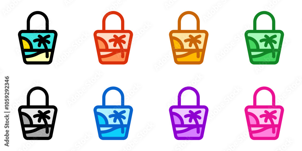 Editable tote bag, handbag vector icon. Part of a big icon set family. Perfect for web and app interfaces, presentations, infographics, etc Editable tote bag, handbag vector icon. Part of a big icon set family. Perfect for web and app interfaces, presentations, infographics, etc