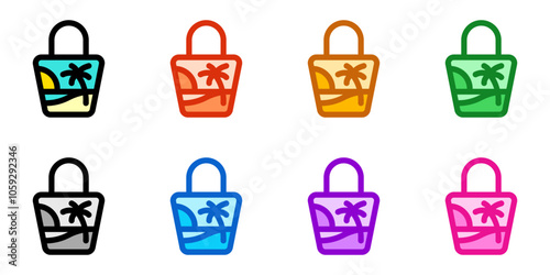 Editable tote bag, handbag vector icon. Part of a big icon set family. Perfect for web and app interfaces, presentations, infographics, etc