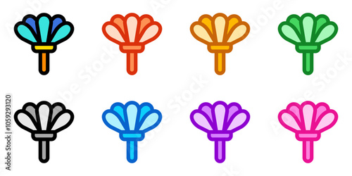Editable feather duster vector icon. Part of a big icon set family. Perfect for web and app interfaces, presentations, infographics, etc