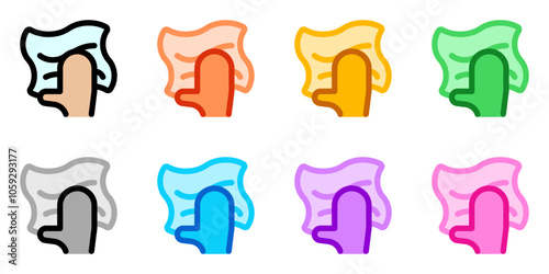 Editable wipe clean hand vector icon. Part of a big icon set family. Perfect for web and app interfaces, presentations, infographics, etc