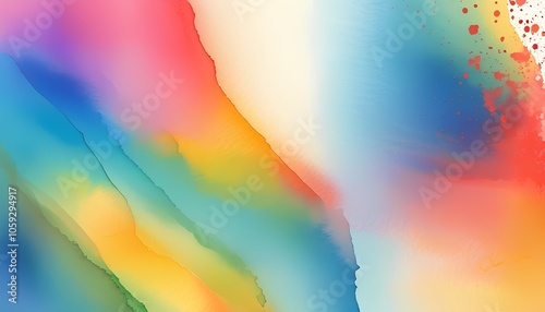 Bright abstract rainbow colorful pattern with smooth waves and vibrant colors in a dreamy, pastel design