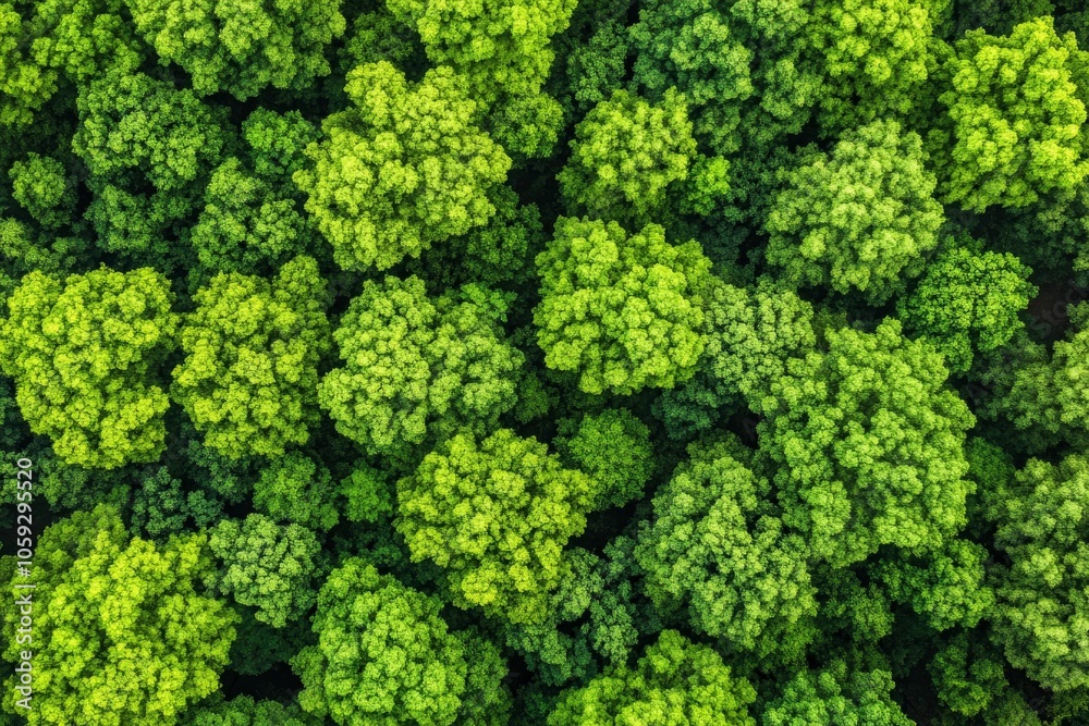 Majestic Forest Canopy from Above Majestic Forest Canopy from Above