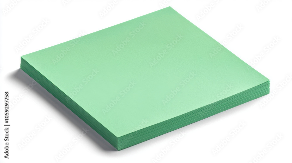 stack of green paper sheets, perfect for crafts and notes stack of green paper sheets, perfect for crafts and notes