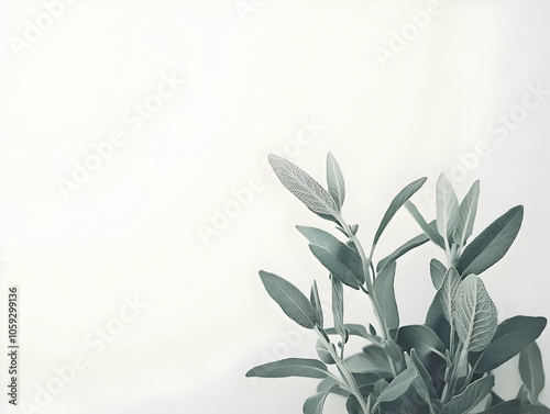 A close-up of green leaves against a soft background, emphasizing nature's tranquility.