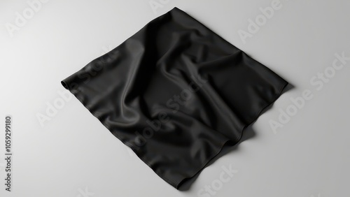 Realistic bandana mockup with lifelike fabric folds and a soft finish, ideal for branding or custom designs. Great for ecommerce and design presentations.