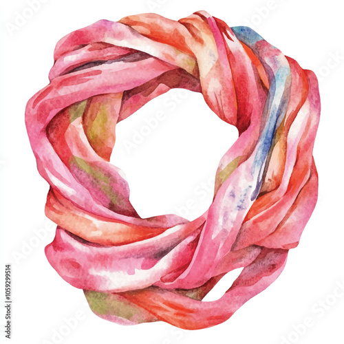 Gauze watercolor clipart illustration