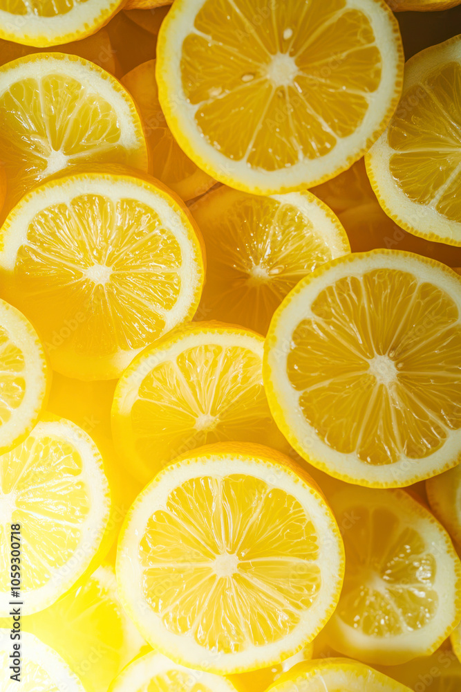 Vertical Lemon stack. A vibrant image of fresh, ripe lemons top view. Rich vitamin c. Vertical Lemon stack. A vibrant image of fresh, ripe lemons top view. Rich vitamin c.