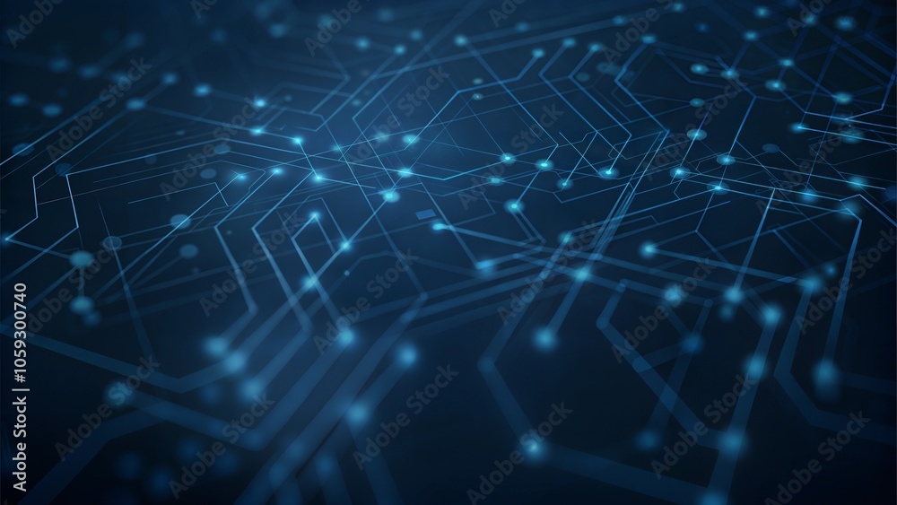 Intricate Circuit Board Pattern in Blue and White Digital Design Intricate Circuit Board Pattern in Blue and White Digital Design