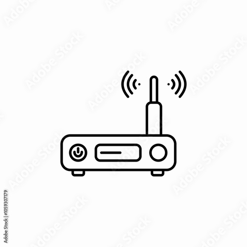 internet router icon sign vector