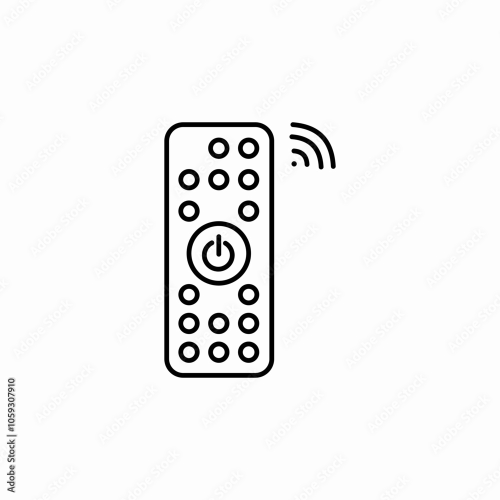 remote control tv icon sign vector remote control tv icon sign vector