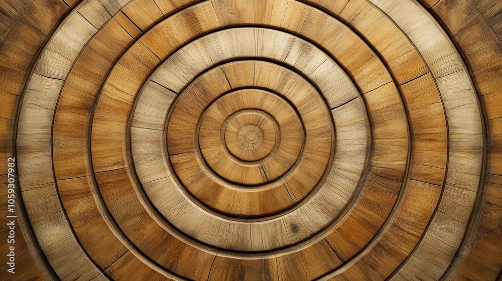 Textured Circular Wooden Pattern Background Textured Circular Wooden Pattern Background