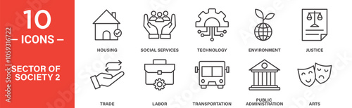 Community and Public Services Icons