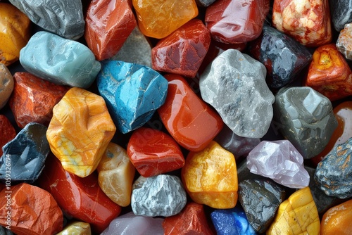 A Close-Up of Assorted Polished Gemstones