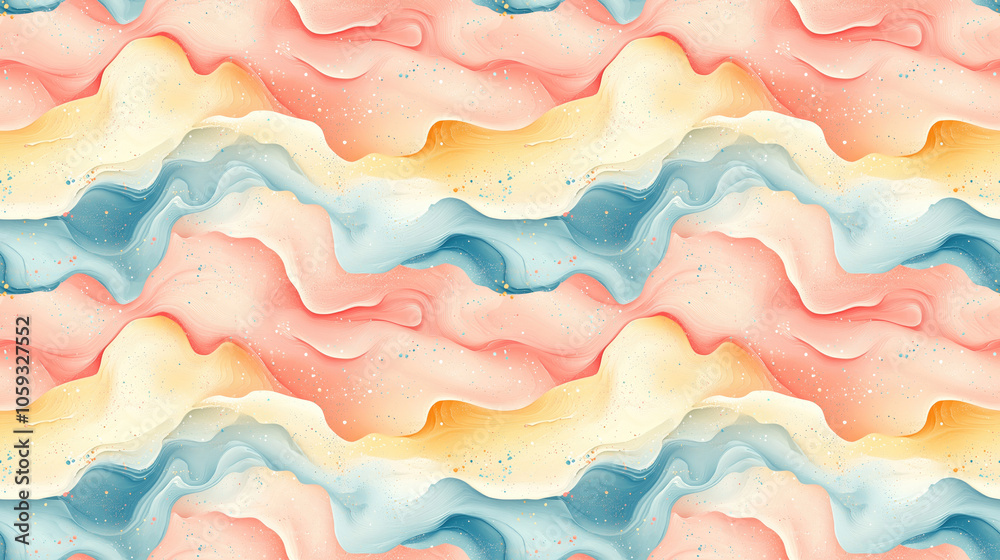 Seamless pattern featuring a pastel fluid background for product display ideal for content design and website advertising Seamless pattern featuring a pastel fluid background for product display ideal for content design and website advertising