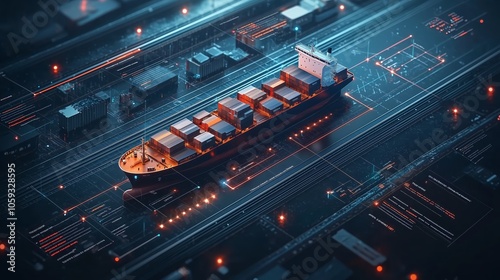 High-Tech Freight Management System Visualization