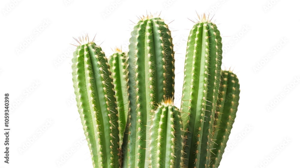 Realistic photo of a tall saguaro cactus, isolated on a white background.png Realistic photo of a tall saguaro cactus, isolated on a white background.png