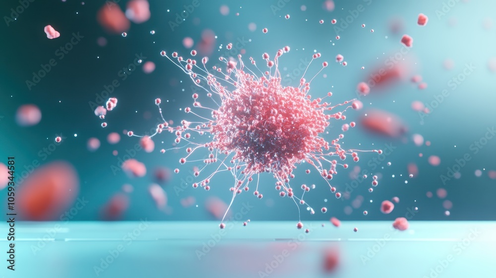 Obraz premium A computer screen displaying a complex simulation of particle interactions, showcasing the intricate details of their movement and behavior.