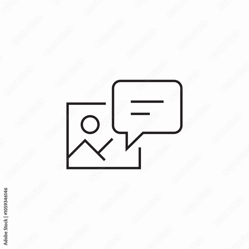 image annotation icon sign vector image annotation icon sign vector