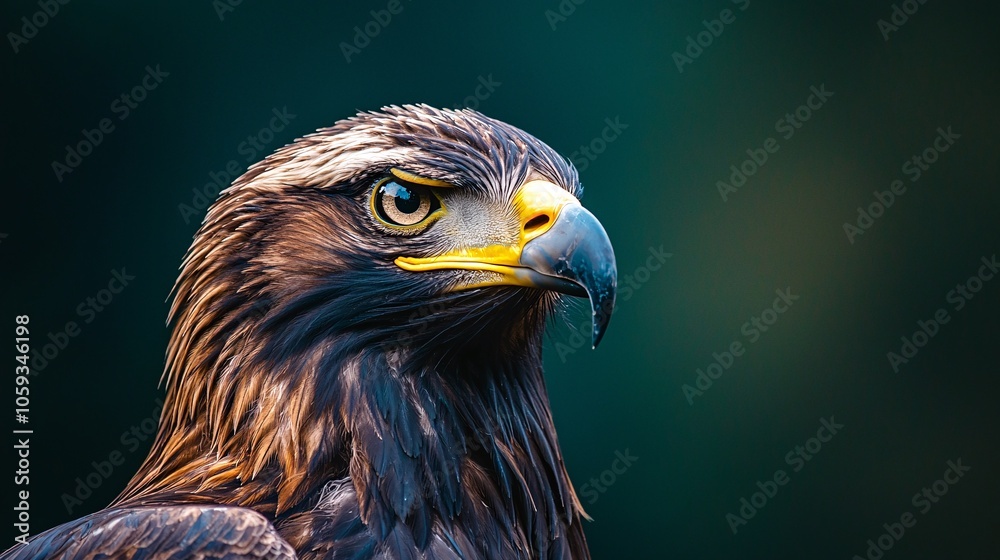 Majestic Young Bald Eagle in Nest: Nurturing Habitat Close-Up Capture Majestic Young Bald Eagle in Nest: Nurturing Habitat Close-Up Capture