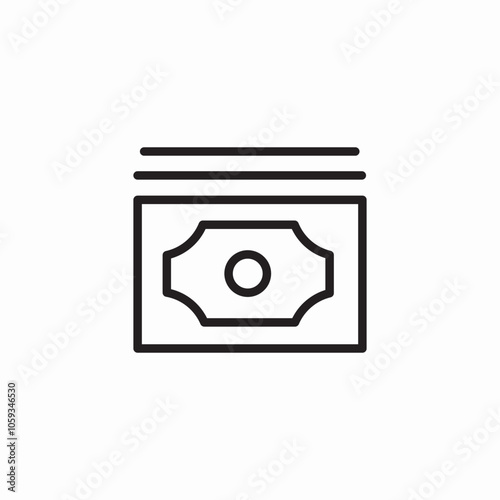 money cash icon sign vector